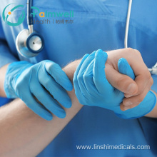 Chemo Disposable nitrile glove for doctor use in the hospital chemotherapy nitrile examination gloves ASTM D6978 20 DRUGS